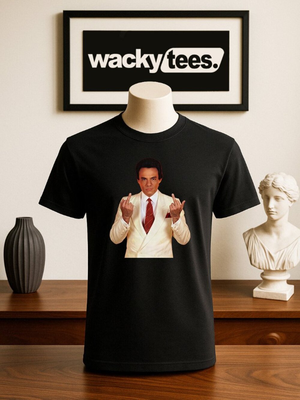 Jose Jose Flipping The Bird Vintage Classic Iconic Mexican Singer Graphic Tee Sh